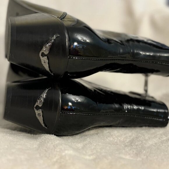 Zadig & Voltaire Woman's Black Ankle Boots Leather US 7.5 EU 38 New-No Tags - Picture 12 of 16